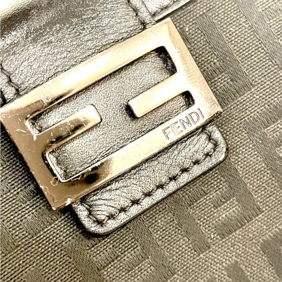 FENDI Zucchino Wallet FF Black MADE IN ITALY - Picture 8 of 8